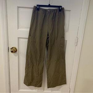 Reformation Cargo Style Parachute Pants Olive Green Women’s Street Style Sz M